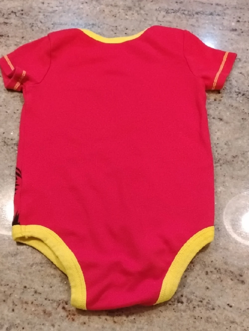 Marvel Red, Yellow & Black Infant Superhero Bodysuit, Size: 18M
